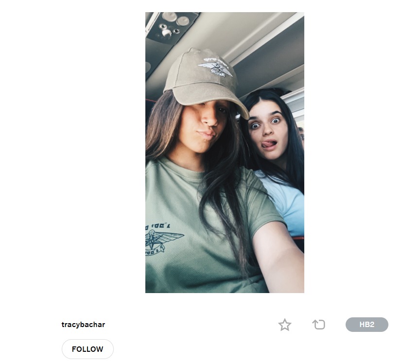 VSCO uygulamasında @tracybachar hesabıyla yapılan IDF askeri üniformalı paylaşım (Şekil 22).
