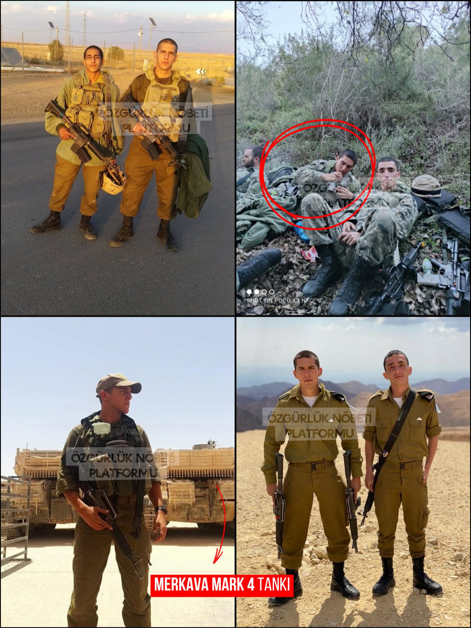Gazze sahasında zırhlı birlik taarruzları esnasında çekilen açık kaynak görüntüsü.