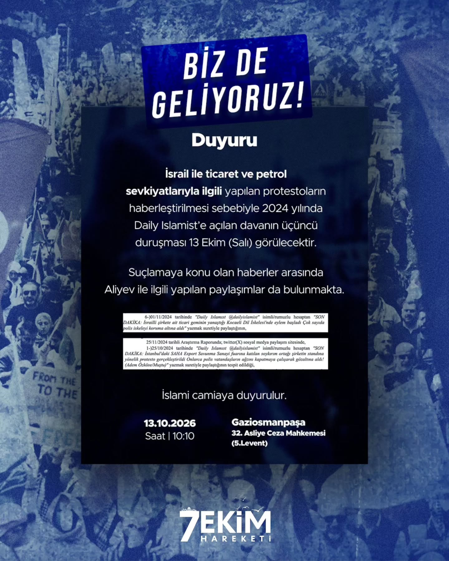 ⚖️DURUŞMAYA DAVET!