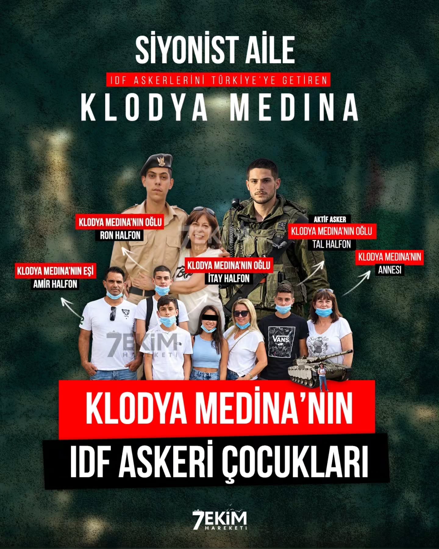 Soykırımcı İsrail Ordusu'na Ailecek Hizmet!